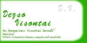 dezso visontai business card